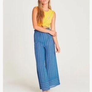 Vintage Havana linen blend pull on wide leg pants SIZE SMALL